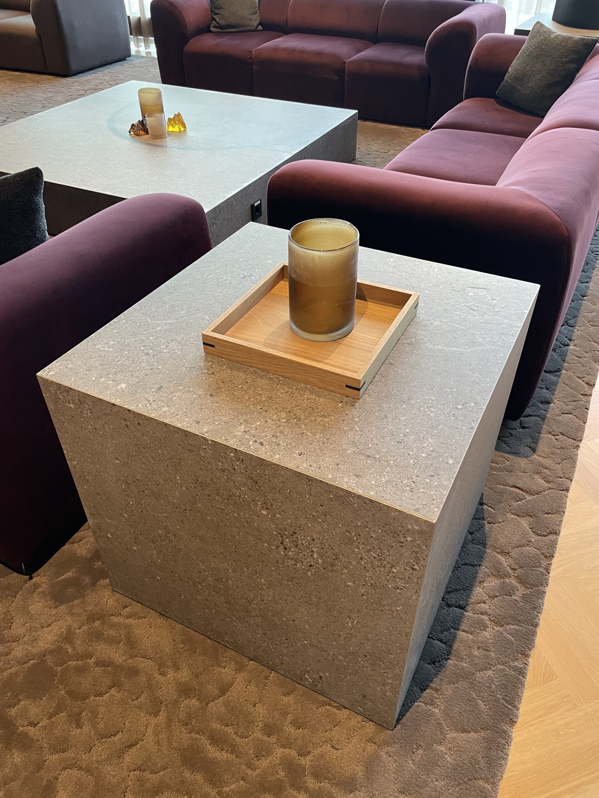 stone coffee table for large living rooms