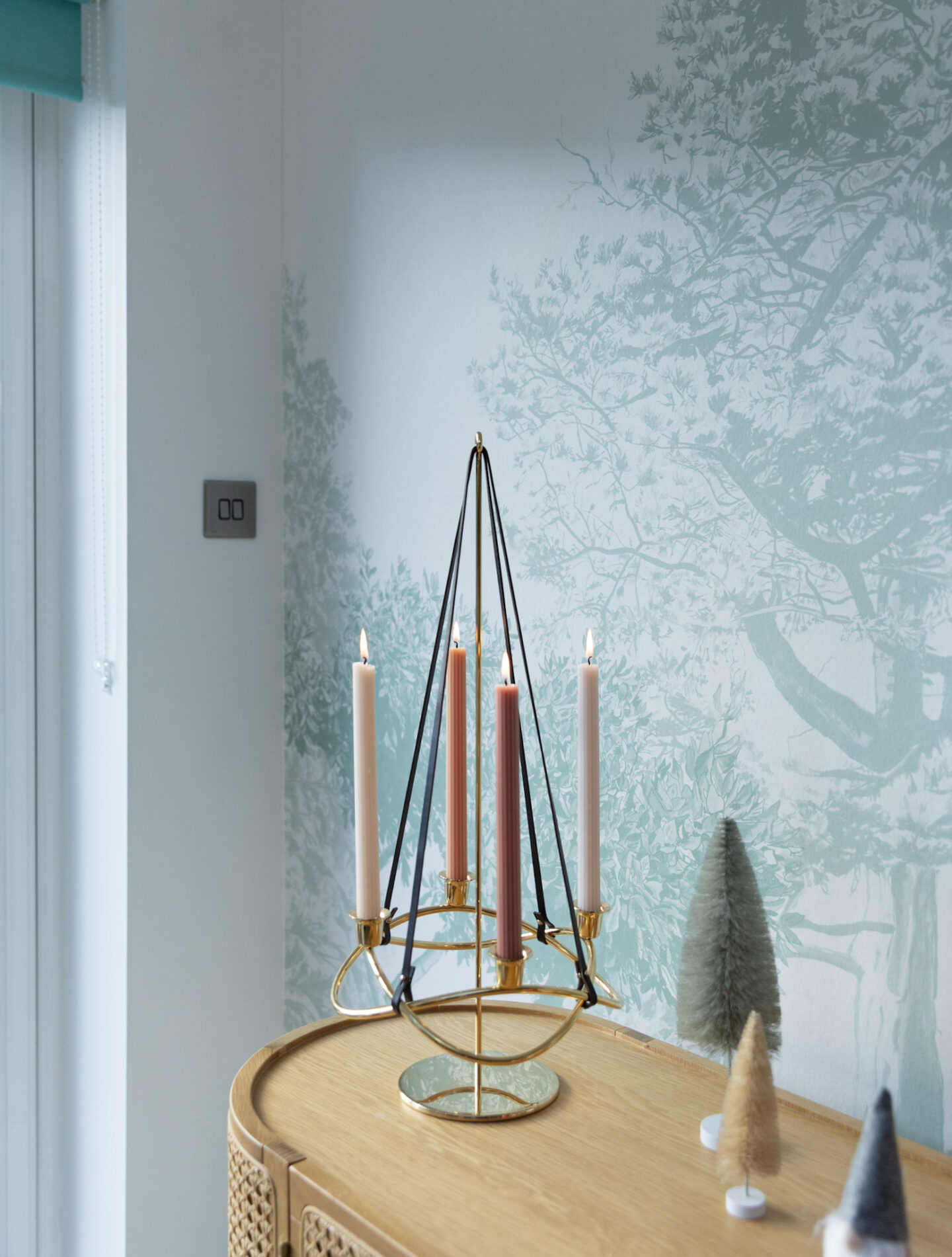 George Jensen Seasons Christmas Candleholder Extension in Gold